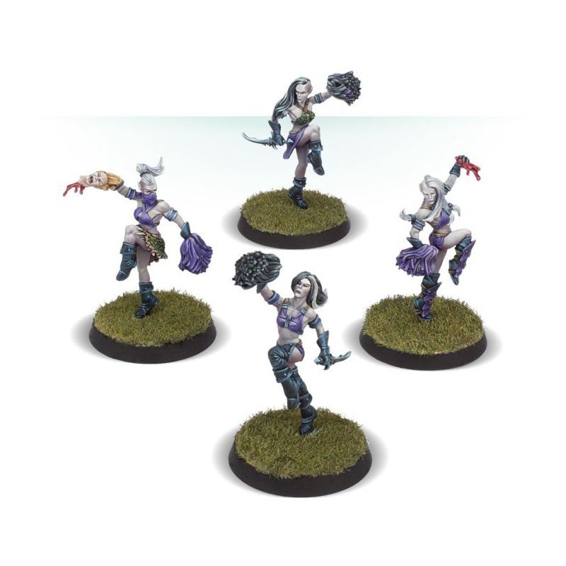 Blood Bowl The Night Terrors - Dark Elf Cheerleading Squad