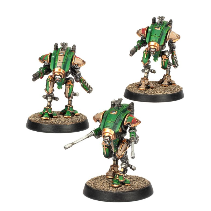 Adeptus Titanicus Armiger Knights Helverins and Warglaives